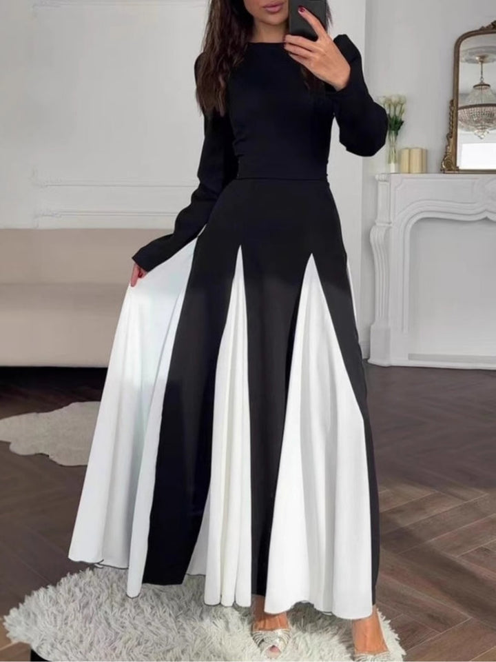 Celia | Elegant Colorblock Dress