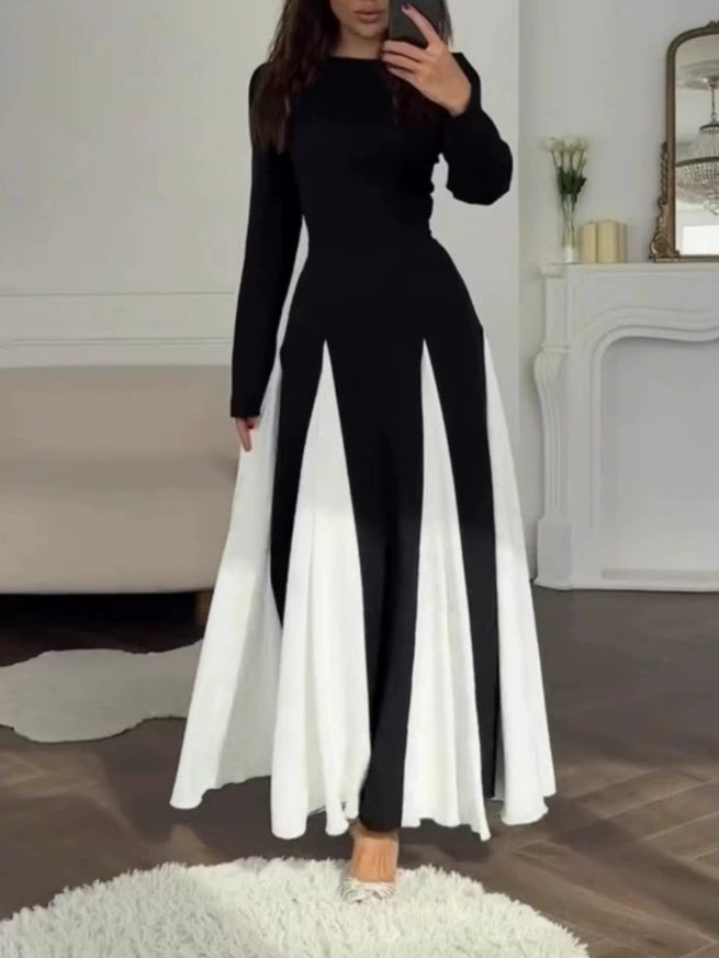 Celia | Elegant Colorblock Dress