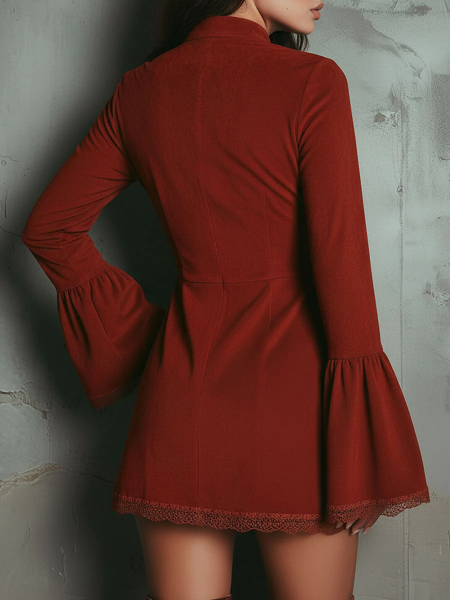 Chryssa | Suede Mini Dress