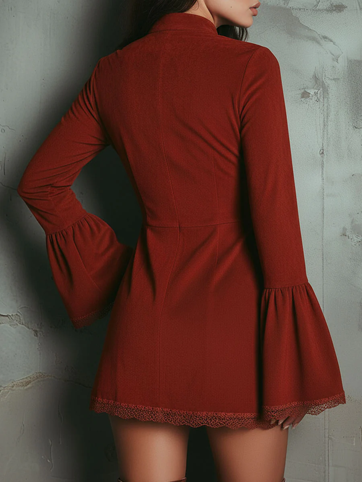 Chryssa | Suede Mini Dress