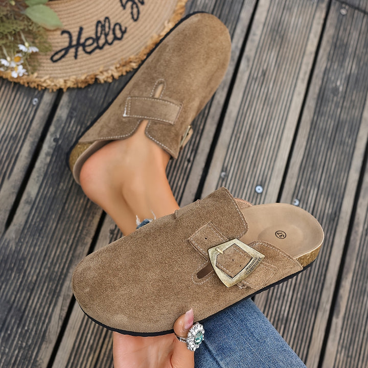 Rosalind | Buckle-Detail Comfort Mules