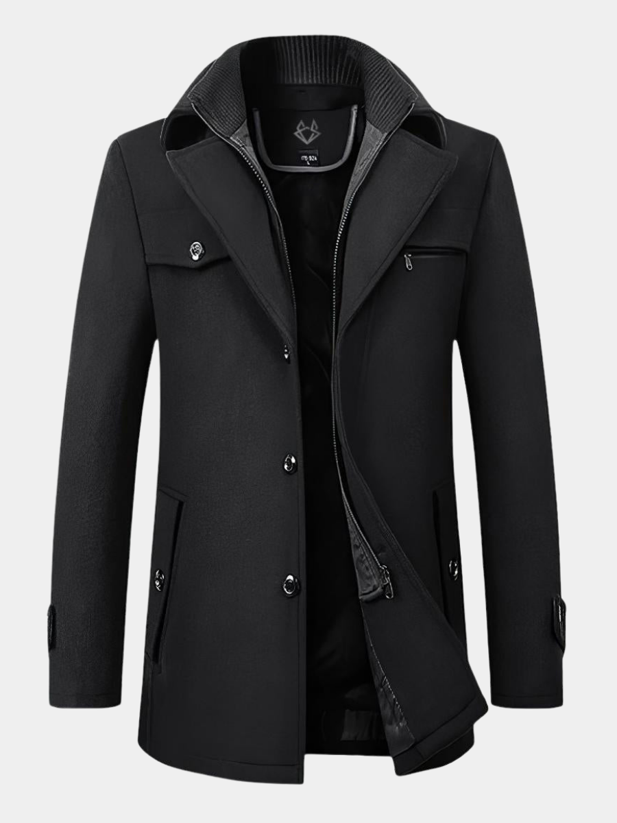 Winston | Refined Long Overcoat