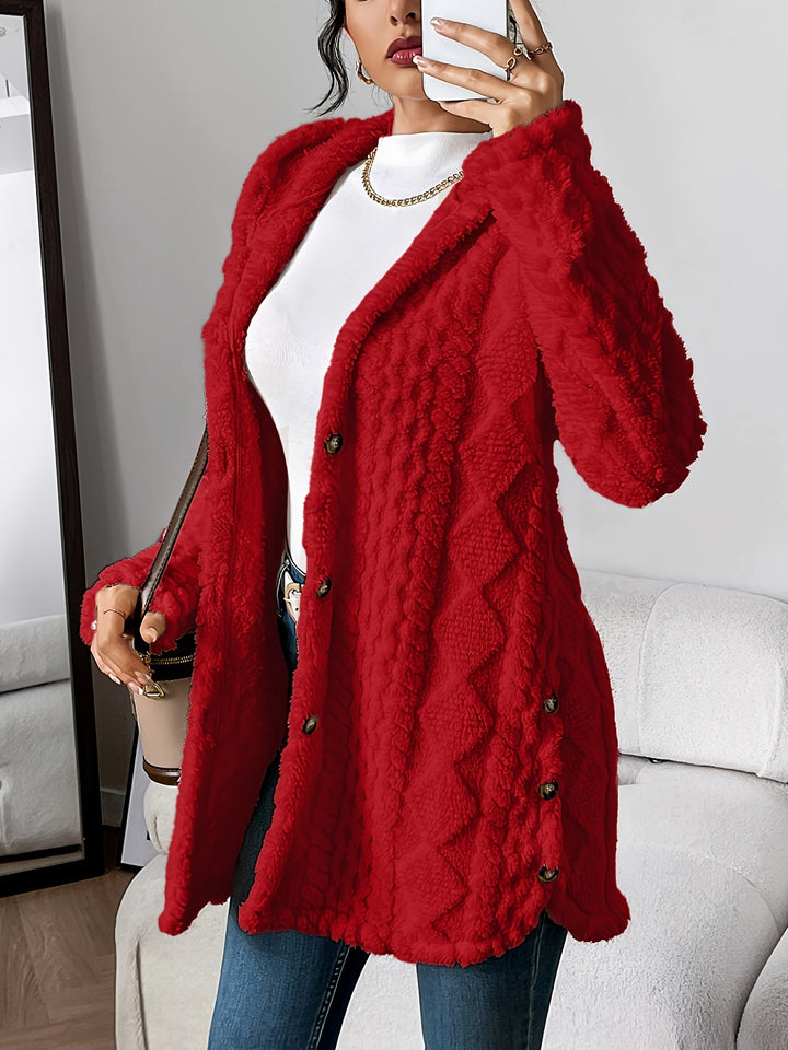 Aubrey | Cozy Hooded Knit Cardigan