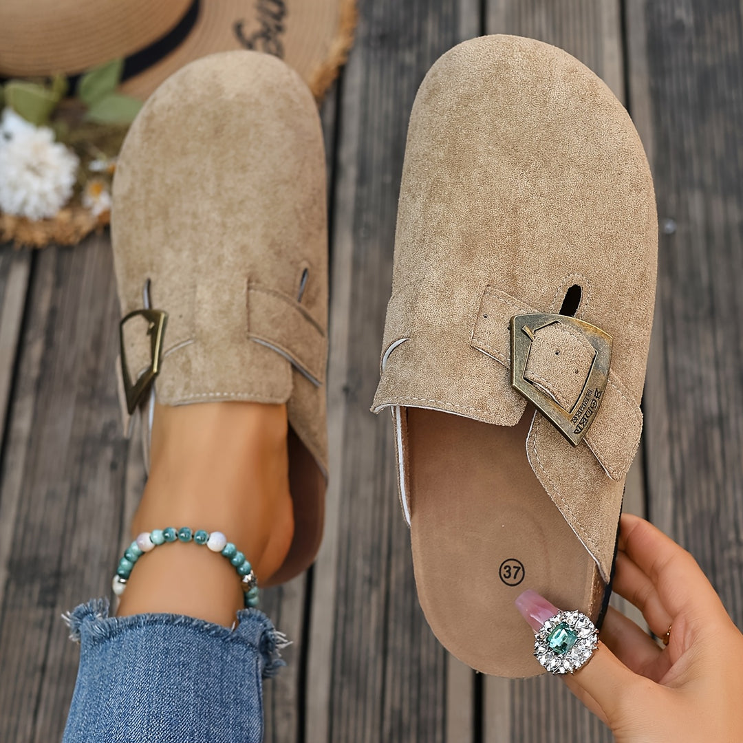 Rosalind | Buckle-Detail Comfort Mules