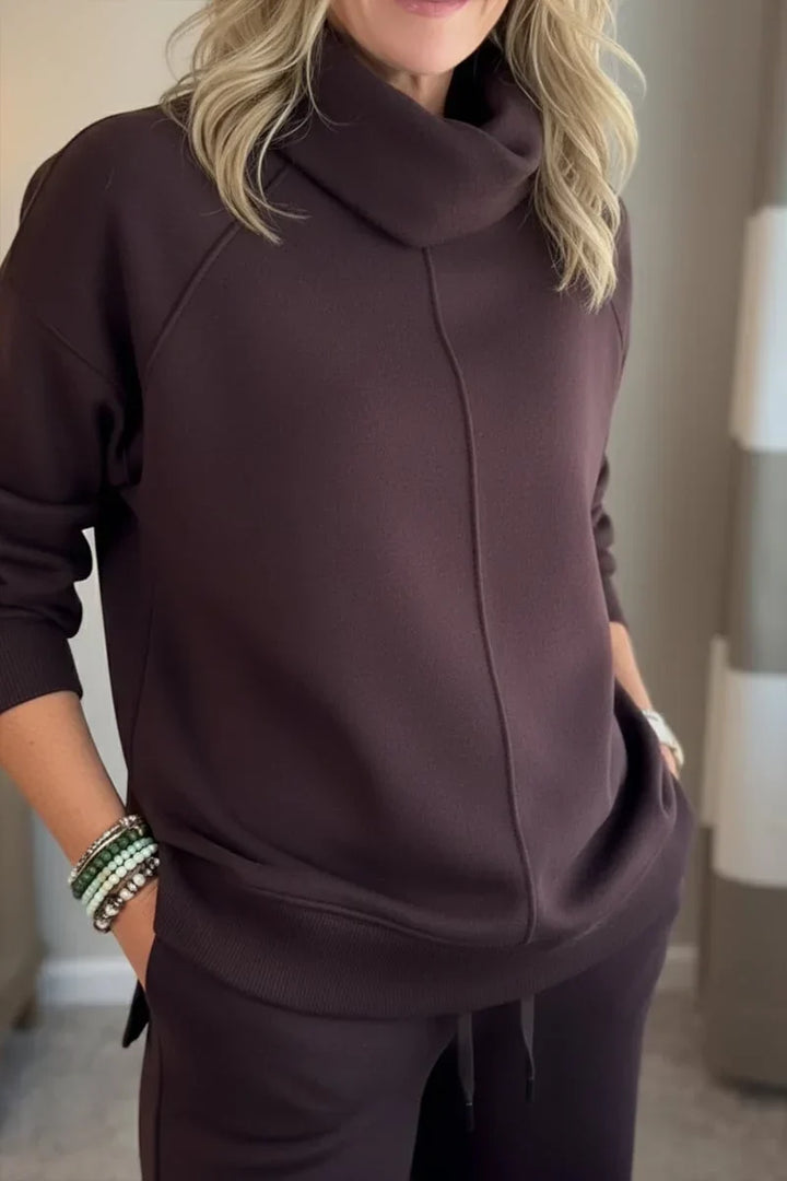 Amelia | Sophisticated Turtleneck Tailored Travel Set