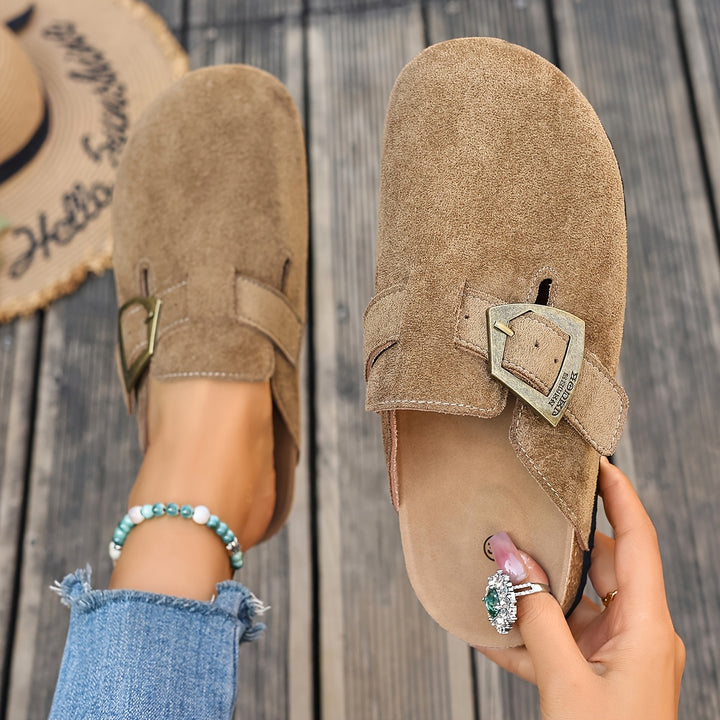 Rosalind | Buckle-Detail Comfort Mules