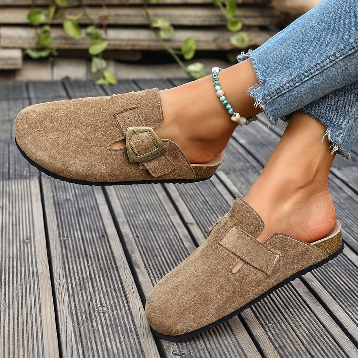 Rosalind | Buckle-Detail Comfort Mules