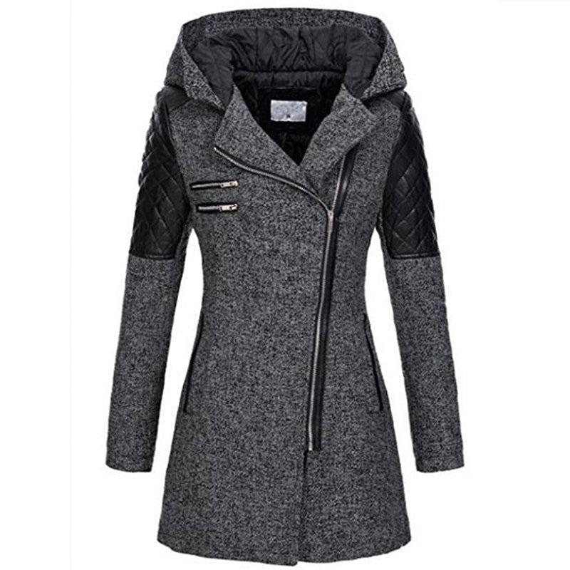Hadley | Structured Zip-Front Hooded Coat