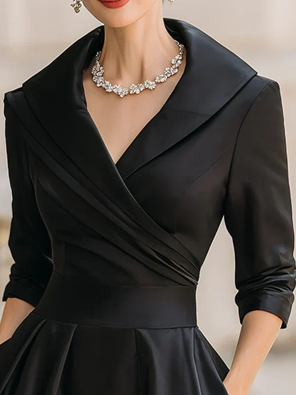 Gabriella | Graceful Wrap-Neck Midi Dress