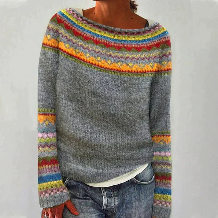 Heather | Cozy Ribbed Knit Pullover