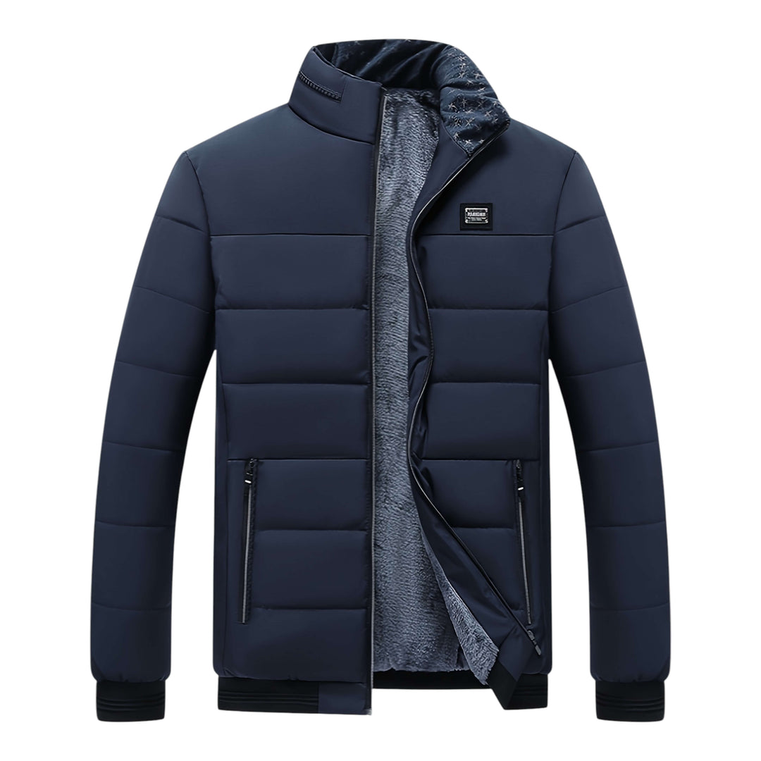 Rowen | Structured High-Collar Smooth Puffer Jacket