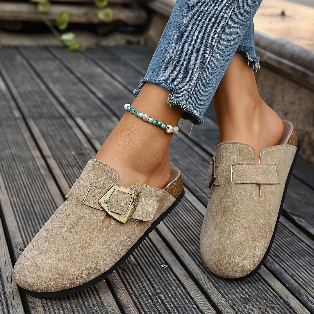 Rosalind | Buckle-Detail Comfort Mules