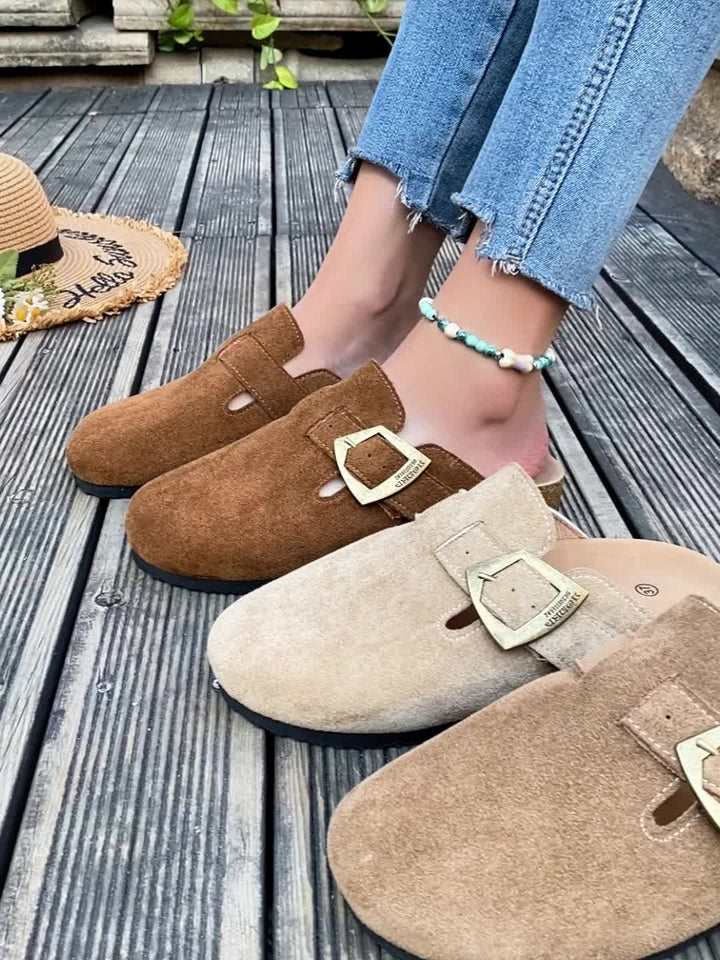 Rosalind | Buckle-Detail Comfort Mules