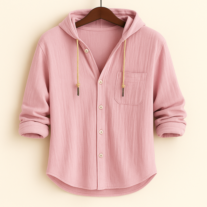 Jonas | Casual Hooded Button Shirt