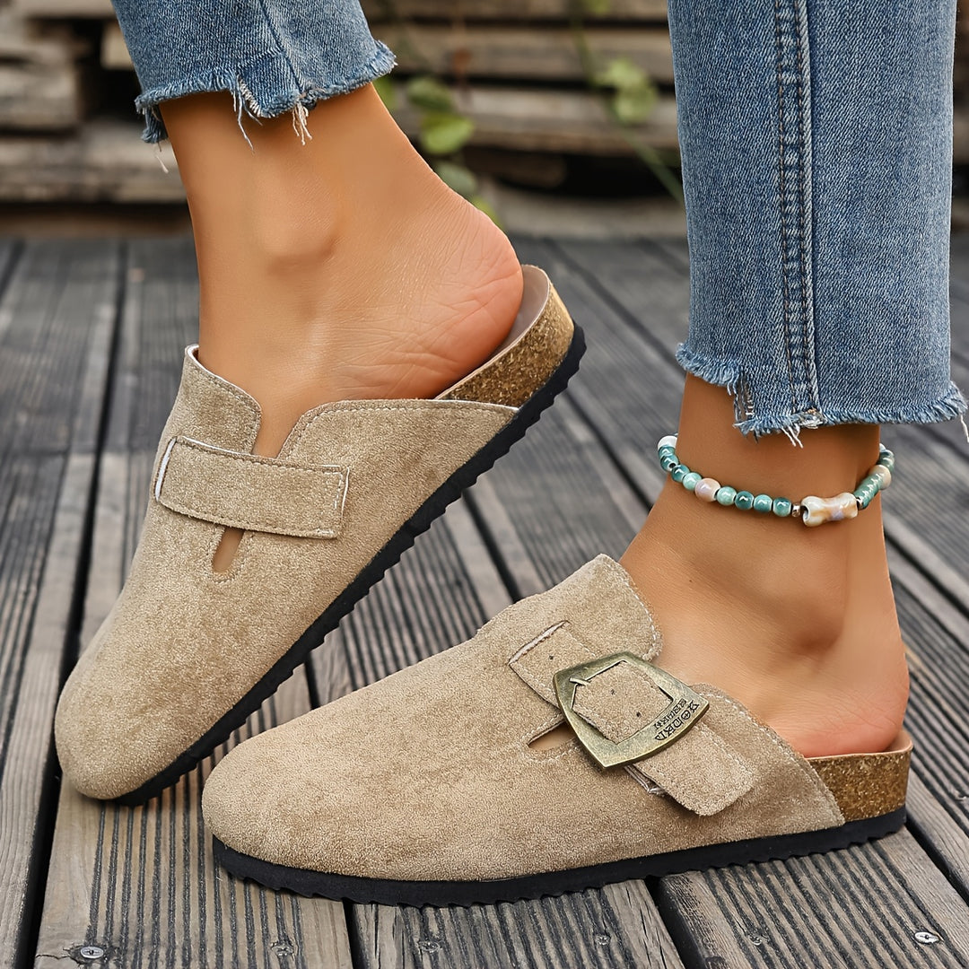 Rosalind | Buckle-Detail Comfort Mules