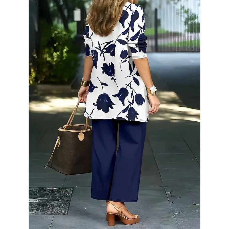 Rosanne | Elegant Floral Three-Piece Set