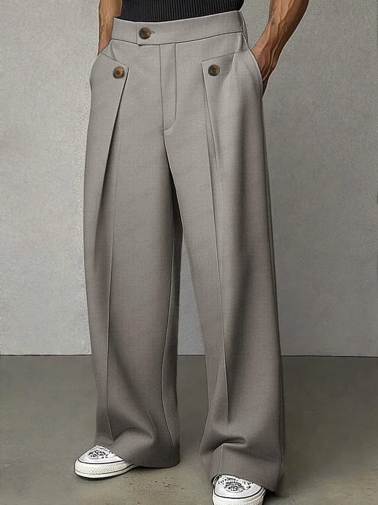 Daniel | Relaxed Wide-Leg Tailored Trousers