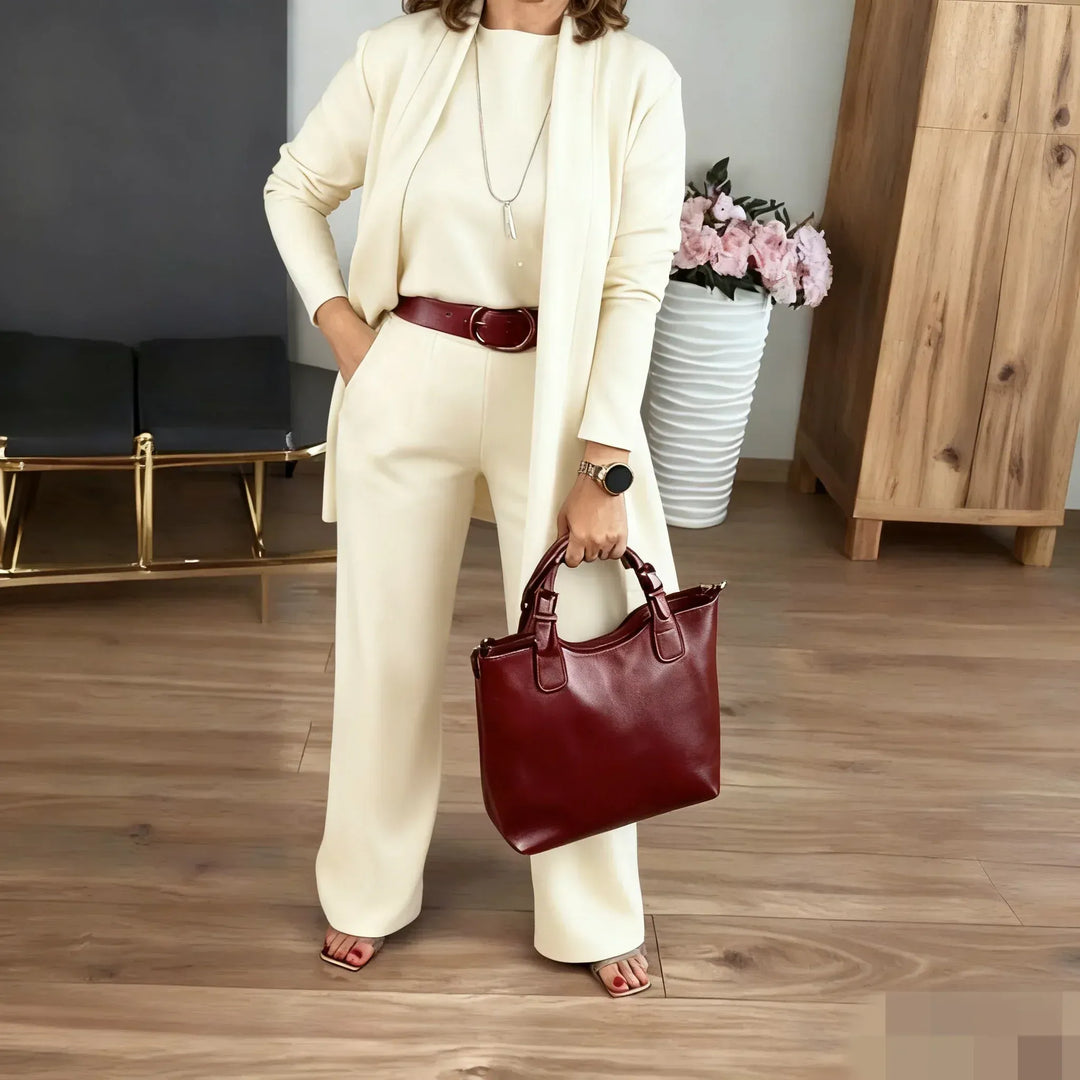 Gabriela | Elegant Three-Piece Cardigan Set