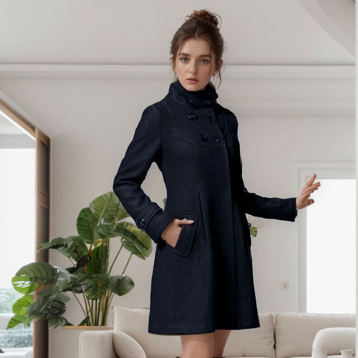Harper | Elegant Hooded Scarf Coat