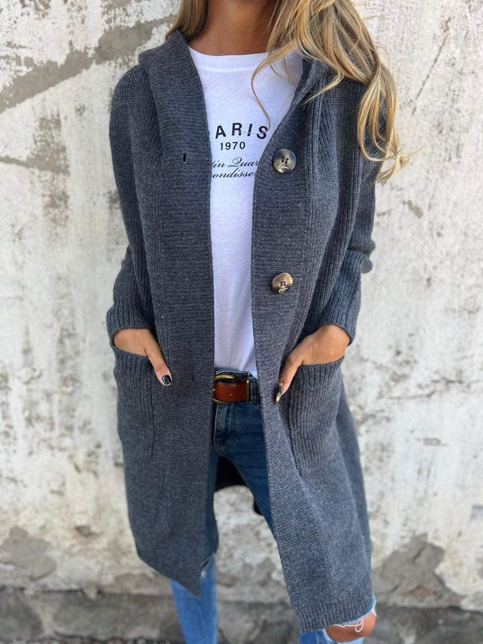 Viola | Long Cozy Knit Cardigan