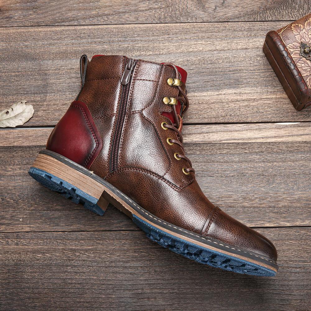 Lucas | Classic Lace-Up Oxford Ankle Boots
