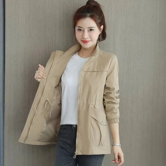 Meredith | Lightweight Cinched-Waist Trench Coat