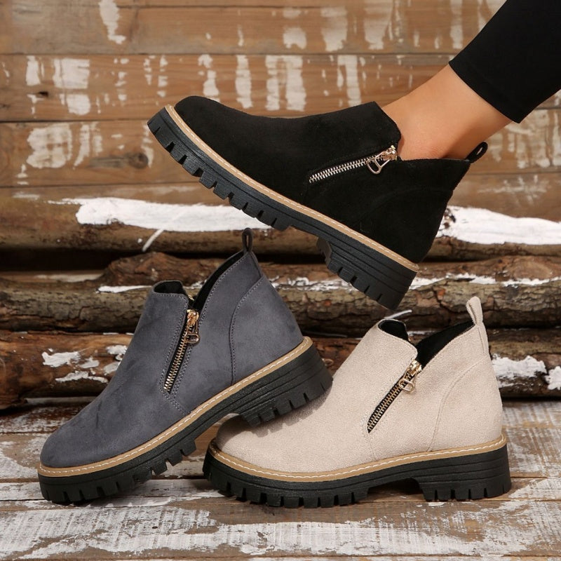 Eliza | Classic Zip-Detail Ankle Boots