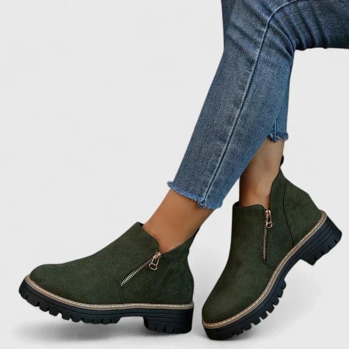 Eliza | Classic Zip-Detail Ankle Boots