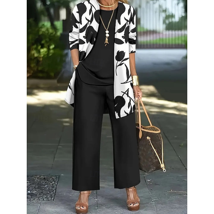 Rosanne | Elegant Floral Three-Piece Set