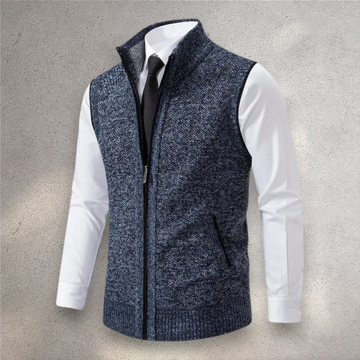 Levan | Classic Zip-Up Knit Vest