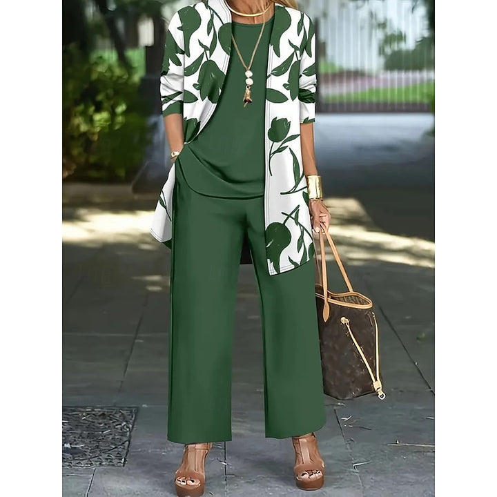 Rosanne | Elegant Floral Three-Piece Set